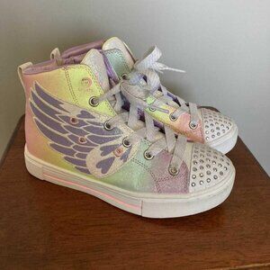 EUC Girls Sketchers Light Up High Tops with zipper size 2